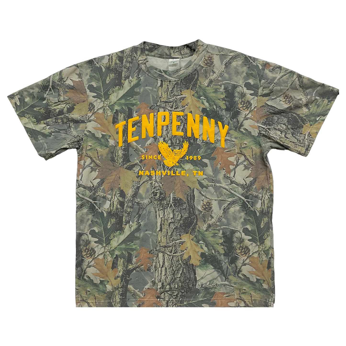 Tenpenny Puff Print Varsity Camo Tee