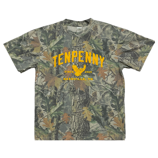 Tenpenny Puff Print Varsity Camo Tee