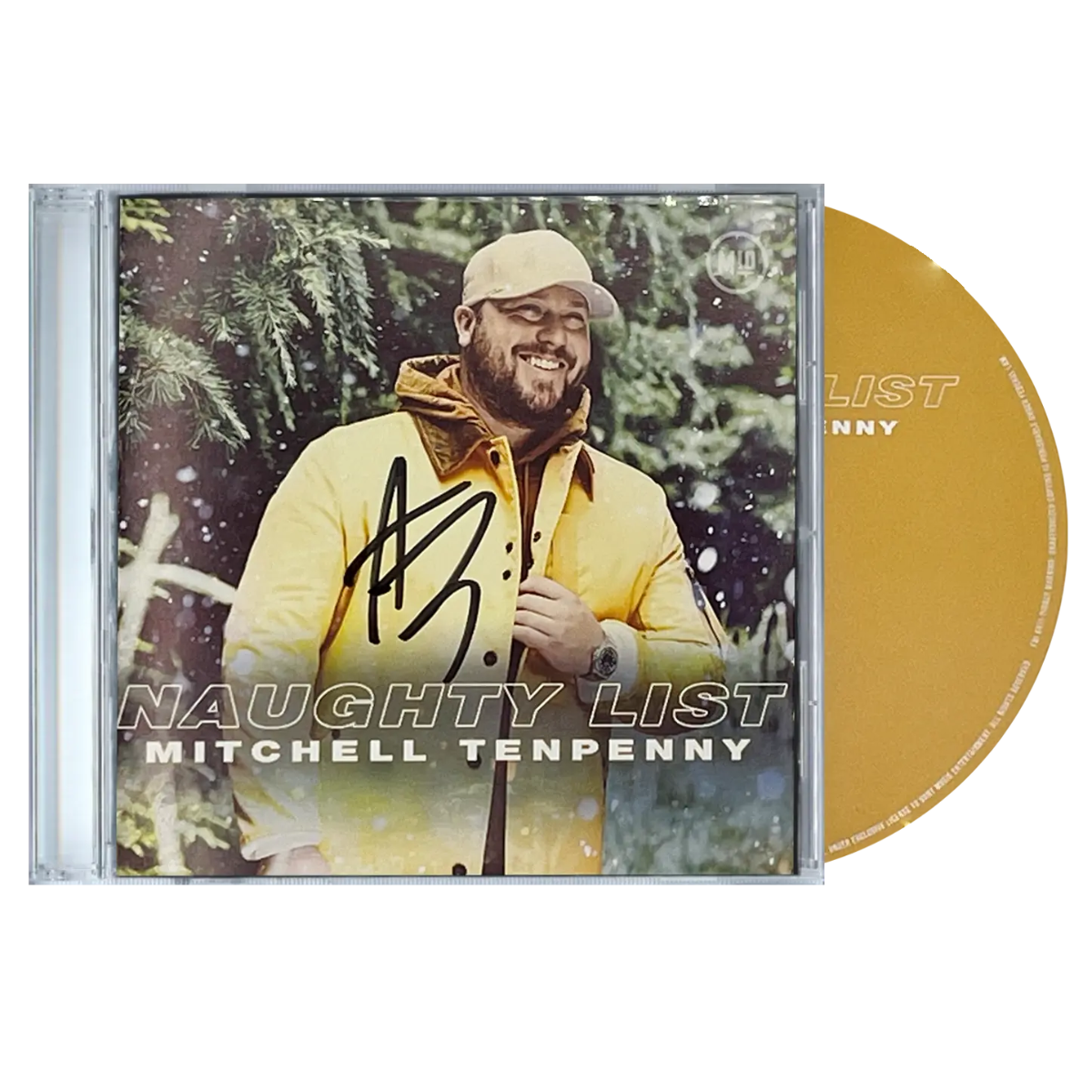 CD cover of 'Naughty List' by Mitchell Tenpenny.
