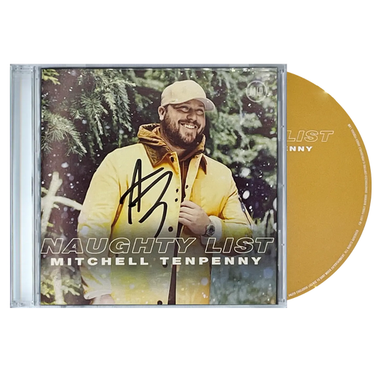 CD cover of 'Naughty List' by Mitchell Tenpenny.