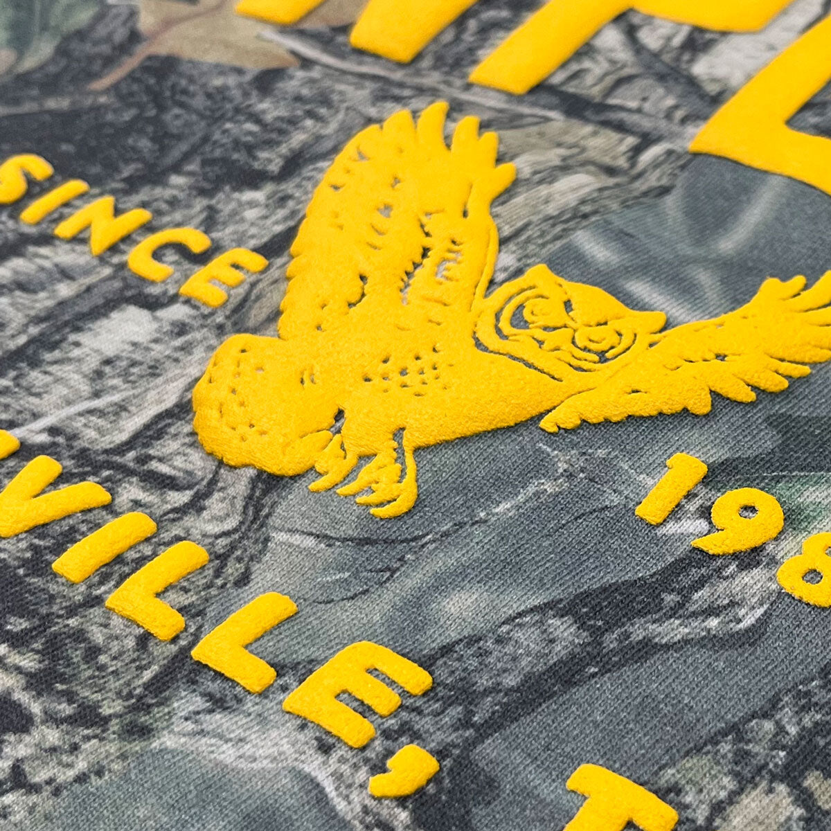 Tenpenny Puff Print Varsity Camo Tee